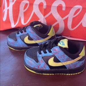 Nike Kids Sneakers Black Blue Yellow
